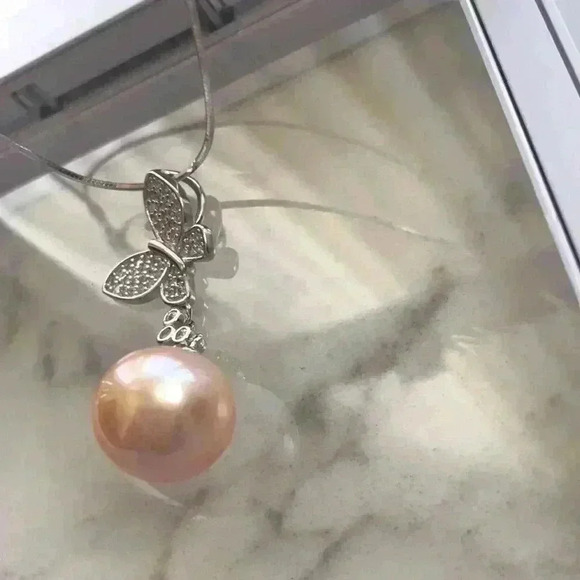 Custom Made 12.5mm Genuine Pearl Snake Chain Necklace - Picture 4 of 17